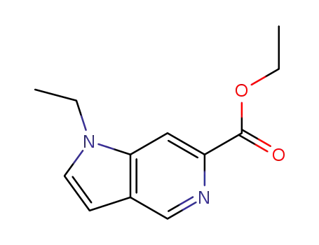 Molecular Structure of 688314-16-1 (1H-Pyrrolo[3,2-c]pyridine-6-carboxylicacid,1-ethyl-,ethylester(9CI))