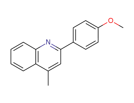 Molecular Structure of 14428-50-3 (Quinoline, 2-(4-methoxyphenyl)-4-methyl-)