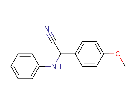 Benzeneacetonitrile, 4-methoxy-α-(phenylamino)-