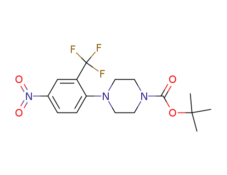 Molecular Structure of 193902-86-2 (TERT-BUTYL 4-(2-METHYL-4-NITROPHENYL)PIPERAZINE-1-CARBOXYLATE)