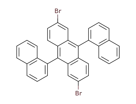 Molecular Structure of 914306-89-1 (2,6-Dibromo-9,10-di(naphthalen-1-yl)anthracene)
