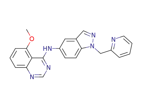 5-methoxy-N-[1-(pyridin-2-ylmethyl)-1H-indazol-5-yl]quinazolin-4-amine