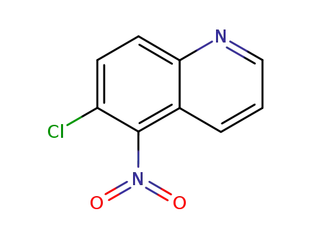 Molecular Structure of 86984-32-9 (6-CHLORO-5-NITROQUINOLINE)