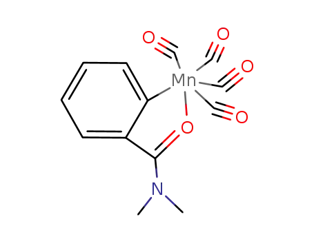 (η2-O,C-1-(N,N-dimethylaminocarbonyl)-2-phenyl)tetracarbonylmanganese