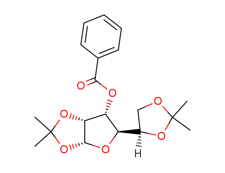 Molecular Structure of 29474-73-5 (3-O-Benzoyl-1,2:5,6-bis(di-O-isopropylidene)-alpha-D-allofuranose)