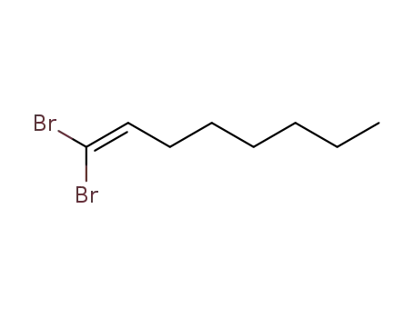 Molecular Structure of 73383-25-2 (1-Octene, 1,1-dibromo-)