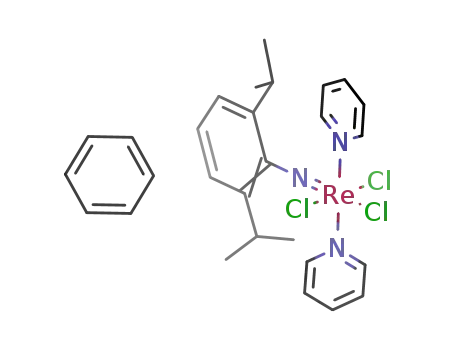 {Re(NC6H3(CH(CH3)2)2)(C5H5N)2Cl3}*C6H6