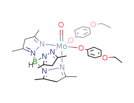 bis(para-ethoxy-phenolato hydrotris(3,5-dimethyl-1-pyrazolyl)borate)oxo molybdenum(V)