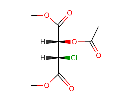 (2S,3S)-2-Acetoxy-3-chlor-bernsteinsaeuredimethylester