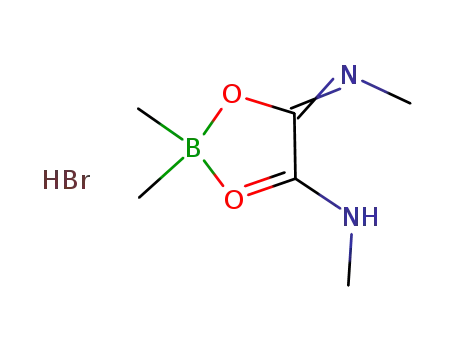 2,2-dimethyl-5-(methylamino)-4-(methylimonio)-1-oxonia-3-oxa-2-borata-4-imoniocyclopentane bromide