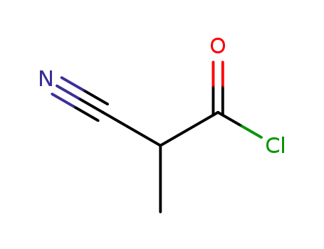 Molecular Structure of 4158-25-2 (Propanoyl chloride, 2-cyano-)