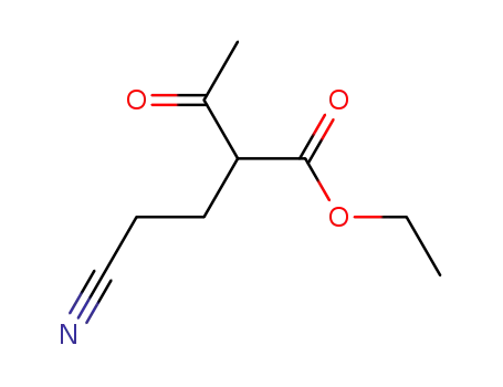 Molecular Structure of 10444-33-4 (Ethyl 2-acetyl-4-cyanobutyrate)