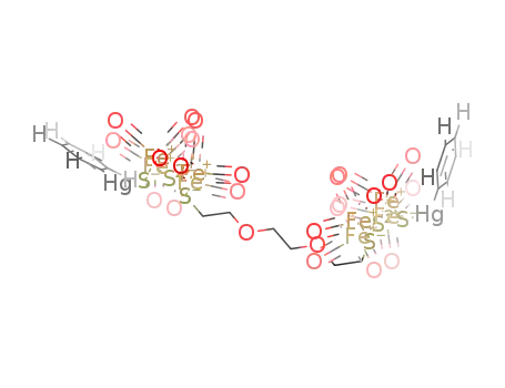 [(μ-SHg(phenyl))[Fe2(CO)6]2(μ4-S)]2[μ-SCH2(CH2OCH2)2CH2S-μ]