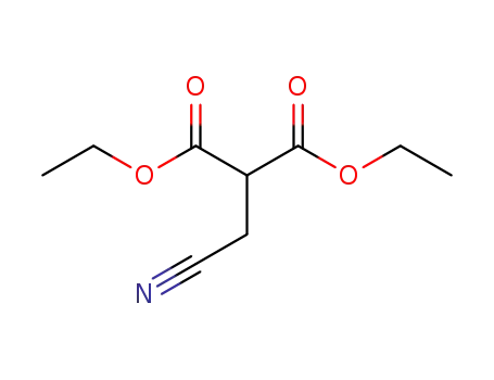 Molecular Structure of 17109-93-2 (diethyl (cyanomethyl)propanedioate)