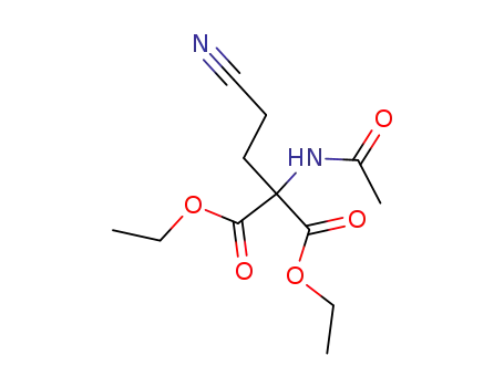 ethyl 2-acetamido-4-cyano-2-ethoxycarbonylbutanoate