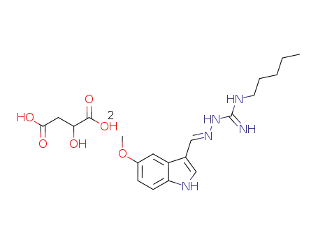 3-(5-methoxy-1H-indol-3-ylmethylene)-N-pentylcarbazimidamide malate