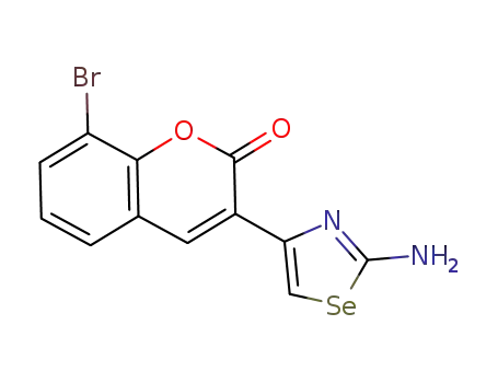 3-(2-amino-1,3-selenazol-4-yl)-8-bromo-2H-chromen-2-one