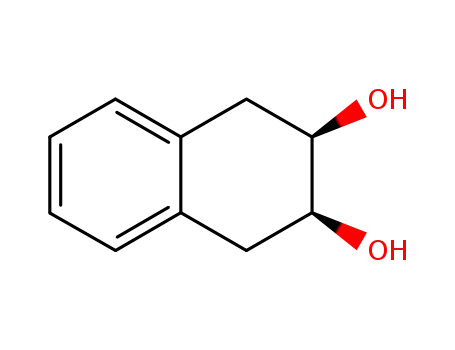 Molecular Structure of 35583-15-4 ((2R,3S)-1,2,3,4-tetrahydronaphthalene-2,3-diol)