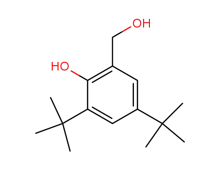 Molecular Structure of 16373-02-7 (Benzenemethanol, 3,5-bis(1,1-dimethylethyl)-2-hydroxy-)
