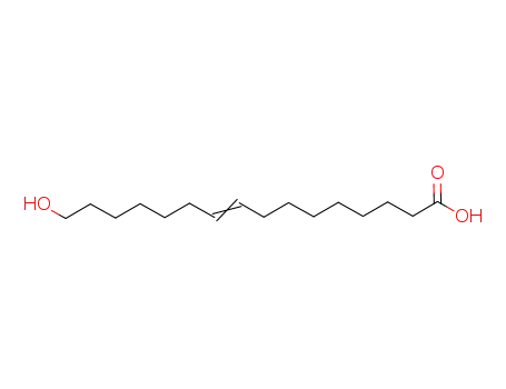 Molecular Structure of 17278-80-7 (16-hydroxyhexadec-9-enoic acid)