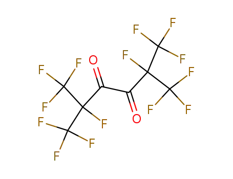 Molecular Structure of 1870-16-2 (3,4-Hexanedione, 1,1,1,2,5,6,6,6-octafluoro-2,5-bis(trifluoromethyl)-)