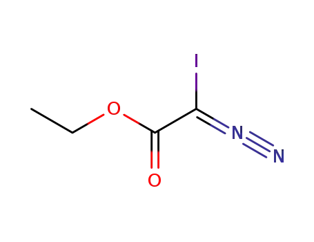 Molecular Structure of 14790-53-5 (Acetic acid, diazoiodo-, ethyl ester)