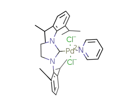 trans-[1,3-bis(2,6-diisopropylphenyl)imidazolin-2-ylidene]PdCl2(NC5H5)
