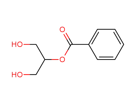 Molecular Structure of 3376-49-6 (1,3-dihydroxypropan-2-yl benzoate)