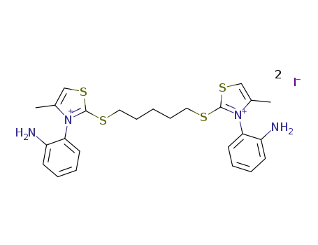 2,2'-(pentane-1,5-diyldi(sulfanediyl))bis[3-(2-aminophenyl)-4-methyl-1,3-thiazol-3-ium] diiodide