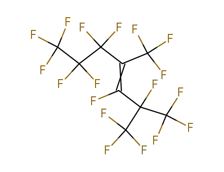 Molecular Structure of 30320-29-7 (3-Heptene,
1,1,1,2,3,5,5,6,6,7,7,7-dodecafluoro-2,4-bis(trifluoromethyl)-)