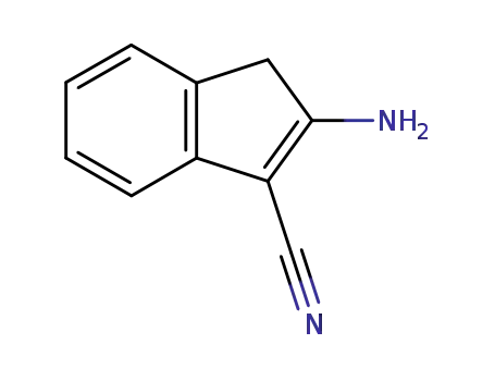 Molecular Structure of 189242-48-6 (1H-Indene-3-carbonitrile, 2-amino-)