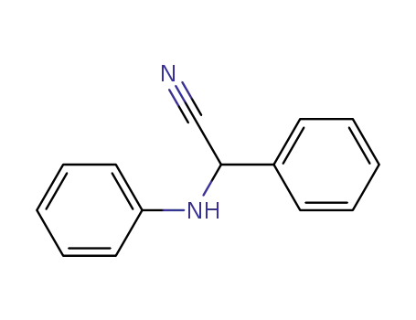 Molecular Structure of 4553-59-7 (PHENYL-PHENYLAMINO-ACETONITRILE)