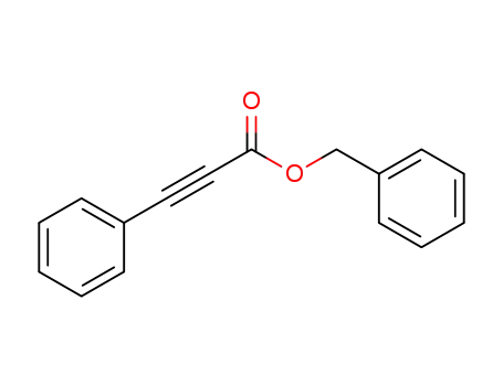 Molecular Structure of 63888-21-1 (2-Propynoic acid, 3-phenyl-, phenylmethyl ester)