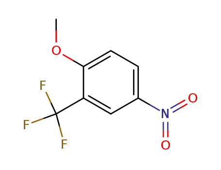 Molecular Structure of 654-76-2 (2-METHOXY-5-NITROBENZOTRIFLUORIDE)