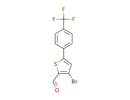 3-bromo-5-(4-(trifluoromethyl)phenyl)thiophene-2-carbaldehyde