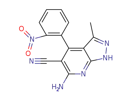 6-amino-3-methyl-4-(2-nitrophenyl)-1H-pyrazolo[3,4-b]pyridine-5-carbonitrile
