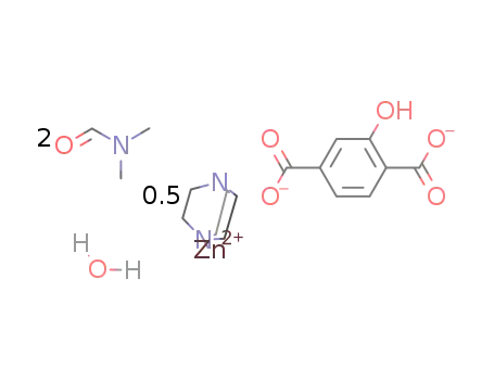 Zn(2-hydroxybenzene-1,4-dicarboxylate)(1,4-diazabicyclo[2.2.2]octane)0.5*2DMF*H2O