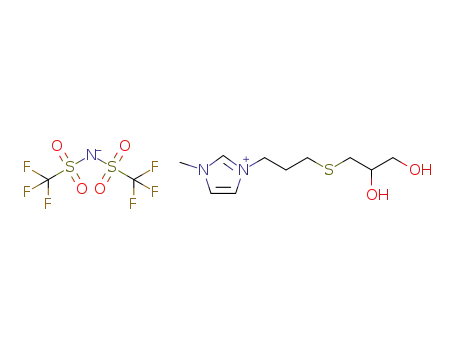 1-(6',7'-dihydroxyl-4'-thiaheptyl)-3-methylimidazolium bis((trifluoromethyl)sulfonyl)imide
