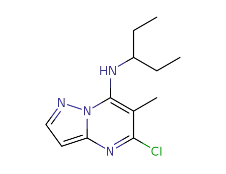 (5-chloro-6-methylpyrazolo[1,5-a]pyrimidin-7-yl)(1-ethylpropyl)amine