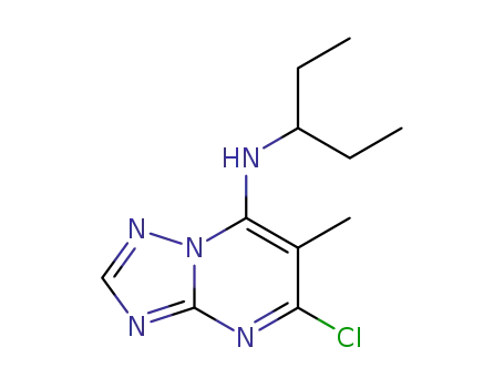 (5-chloro-6-methyl-[1,2,4]triazolo[1,5-a]pyrimidin-7-yl)(1-ethylpropyl)amine