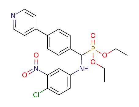 diethyl (4-chloro-3-nitrophenylamino)(4-(pyridine-4-yl)phenyl)methylphosphonate