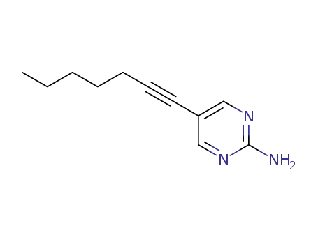 5-(hept-1-ynyl)pyrimidin-2-amine