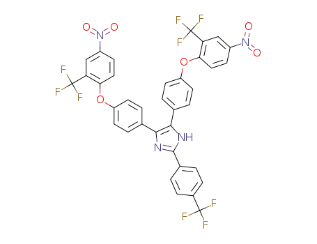 2-(4-trifluoromethylphenyl)-4,5-bis(4-(4-nitro-2-trifluoromethylphenoxy)phenyl)imidazole