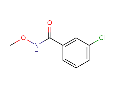 Molecular Structure of 64648-18-6 (Benzamide, 3-chloro-N-methoxy-)