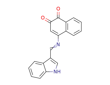 4-((1H-indol-3-yl)methyleneamino)naphthalene-1,2-dione