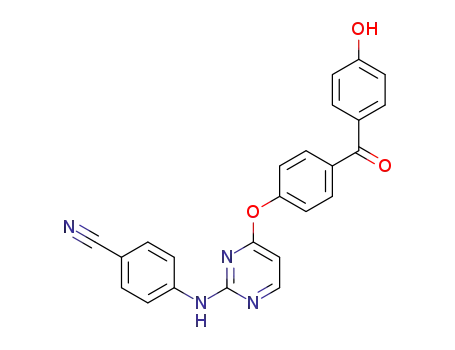 4-{4-[4-(4-hydroxybenzoyl)phenoxy]pyrimidin-2-ylamino}benzonitrile