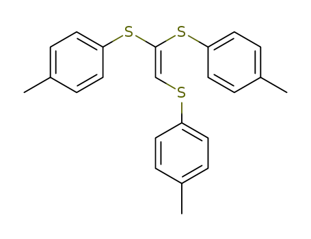 Molecular Structure of 5324-62-9 (Benzene,1,1',1''-[1-ethenyl-2-ylidenetris(thio)]tris[4-methyl-)