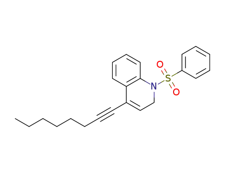 N-(benzenesulfonyl)-4-(1-octynyl)-1,2-dihydroquinoline