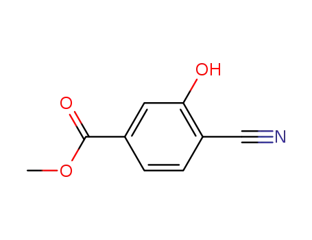 Molecular Structure of 6520-87-2 (Methyl 4-cyano-3-hydroxybenzoate)