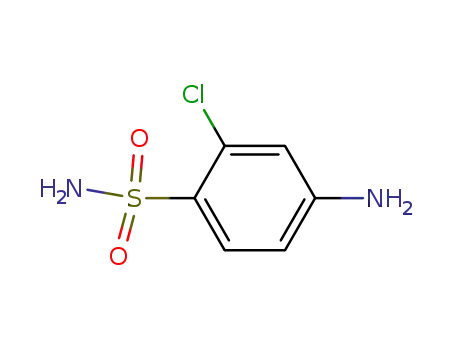 Molecular Structure of 1954-94-5 (Benzenesulfonamide, 4-amino-2-chloro-)